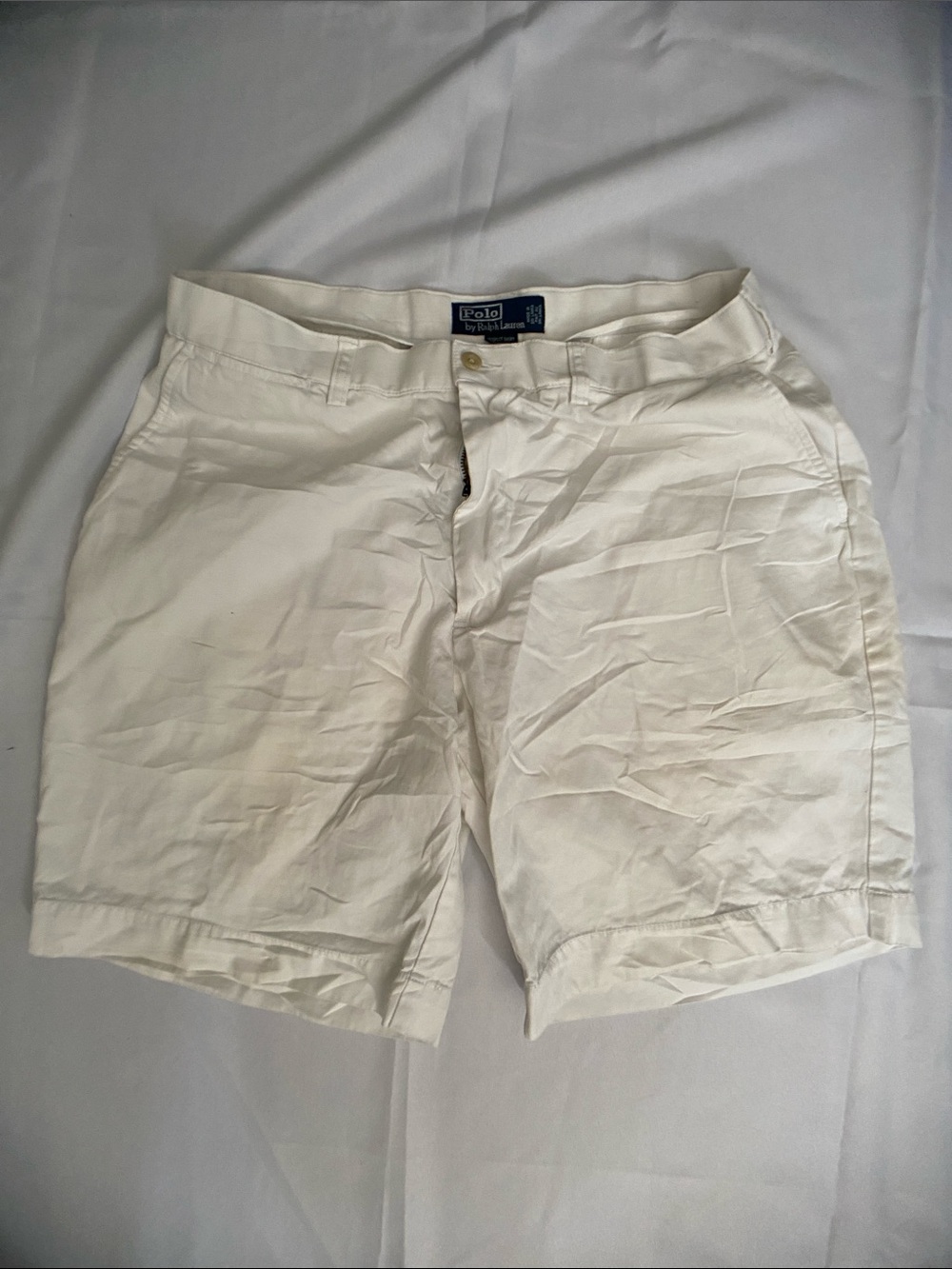 Vintage Polo by Ralph Lauren White Prospect Cotton Shorts